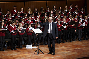 maestro del coro Ciro Visco, Coro di Voci Bianche dell’Accademia di Santa Cecilia (Natale InCanto) - 18 dicembre 2015, Auditorium Parco della Musica, Roma