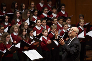 maestro del coro Ciro Visco, Coro di Voci Bianche dell’Accademia di Santa Cecilia (Natale InCanto) - 18 dicembre 2015, Auditorium Parco della Musica, Roma