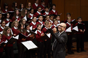 maestro del coro Ciro Visco, Coro di Voci Bianche dell’Accademia di Santa Cecilia (Natale InCanto) - 18 dicembre 2015, Auditorium Parco della Musica, Roma